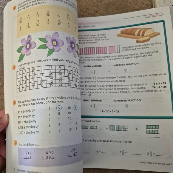 Horizons Grade 4 Math **Book 2** and Teacher Guide - Picture 2 of 2